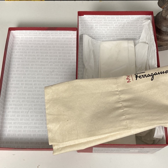 SALVATORE FERRAGAMO My Charme shoes, size 7 B, with box, dust bag - Picture 16 of 17